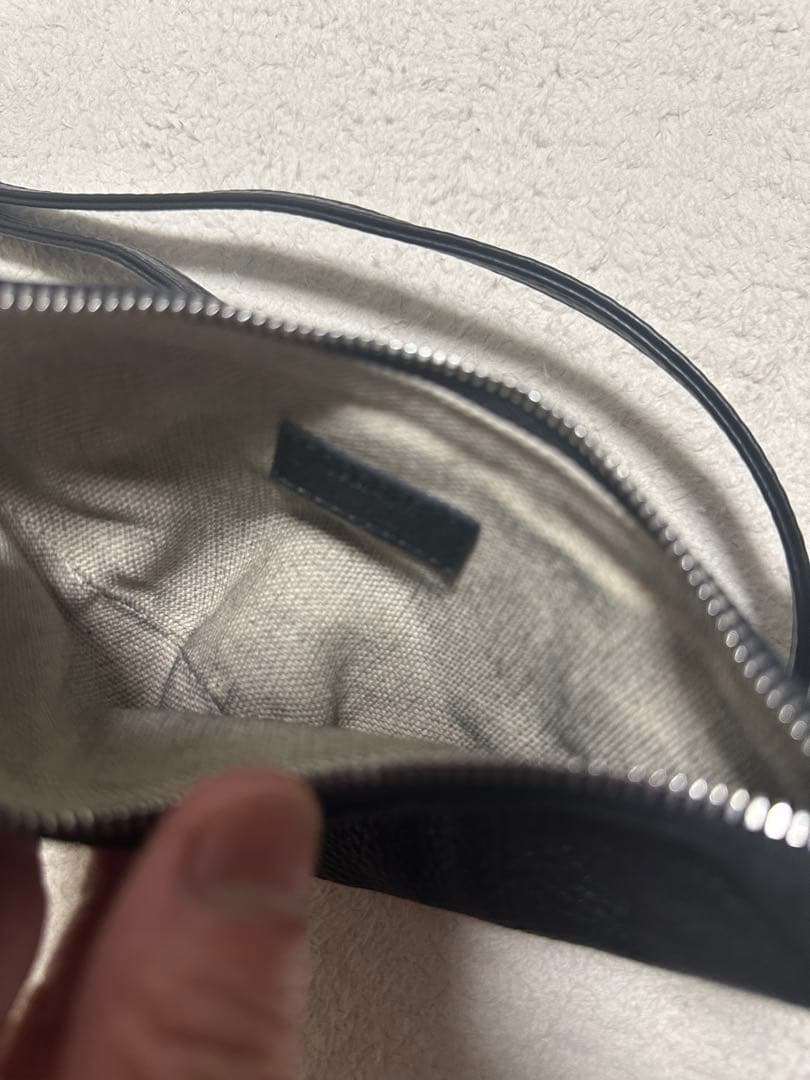 小物 LEMAIRE CROISSANT COIN PURSE BLACK