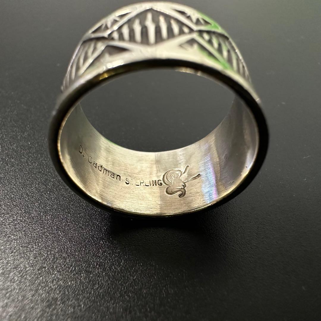 Navajo Darrell cadman スタンプワーク リング 19号