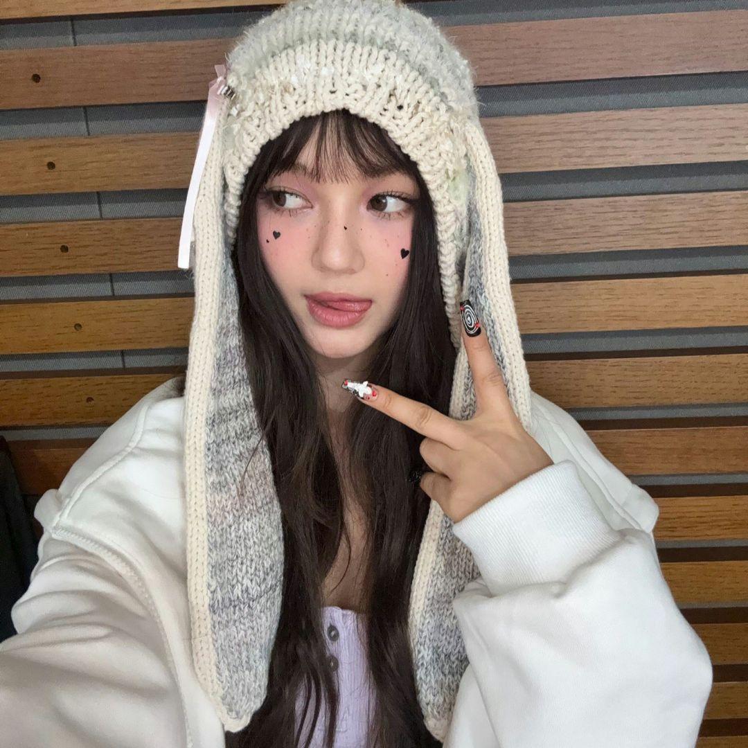 rurumu: ウサミミ ニットキャップ ニット帽 ニュージーンズ ダニエル