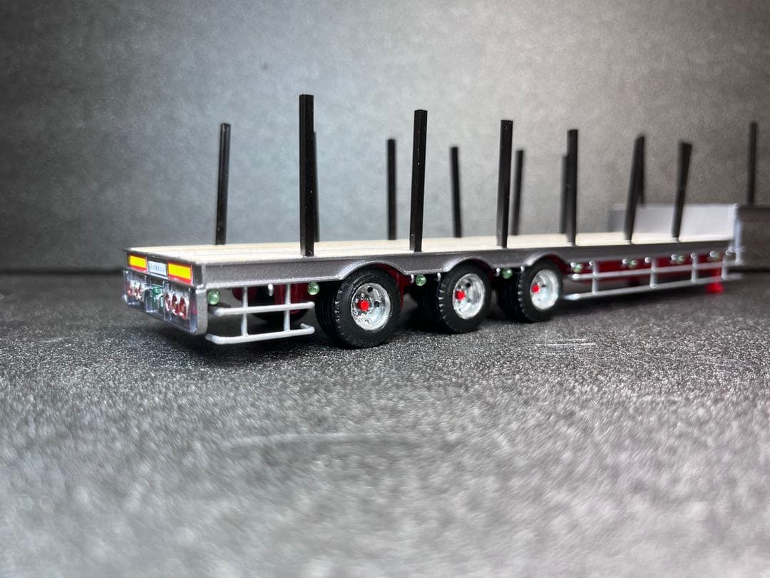 ひろか　1/50 段落ち3軸フラットトレーラー