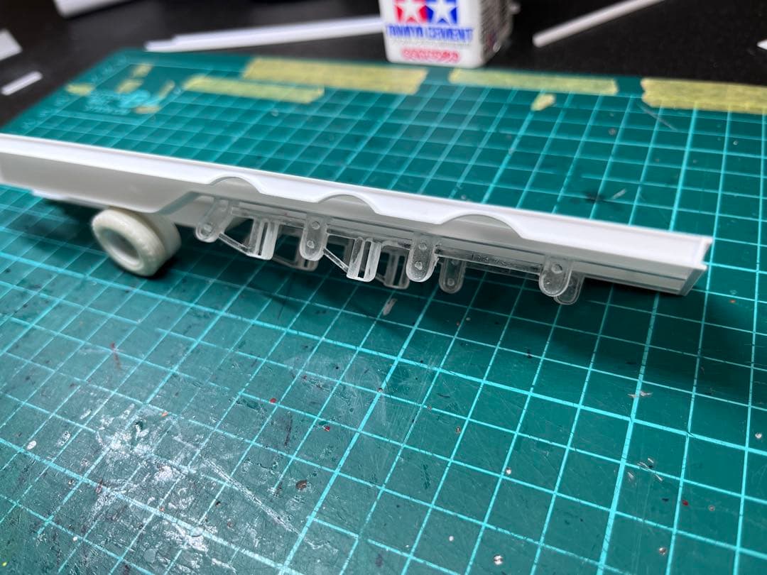 ひろか　1/50 段落ち3軸フラットトレーラー