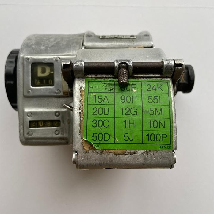 ロンドンのバスで車掌が使っていた発券機 (GIBSON A14)