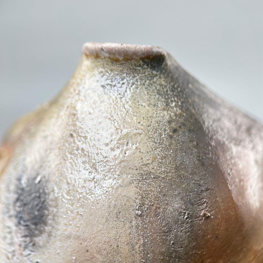 石田安弘 備前焼霊芝宝瓶 般若心经人気作者 急須 共箱 共布 茶