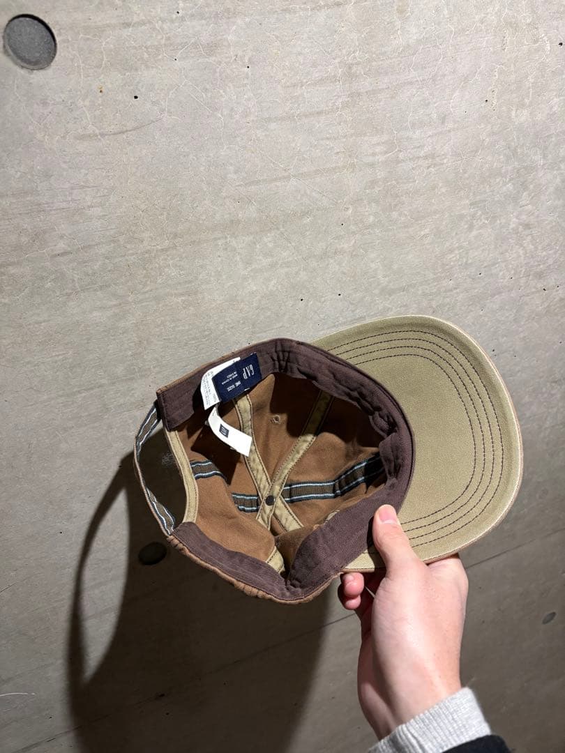 90's old gap ブラウン cap オールドギャップ 刺繍 デッド