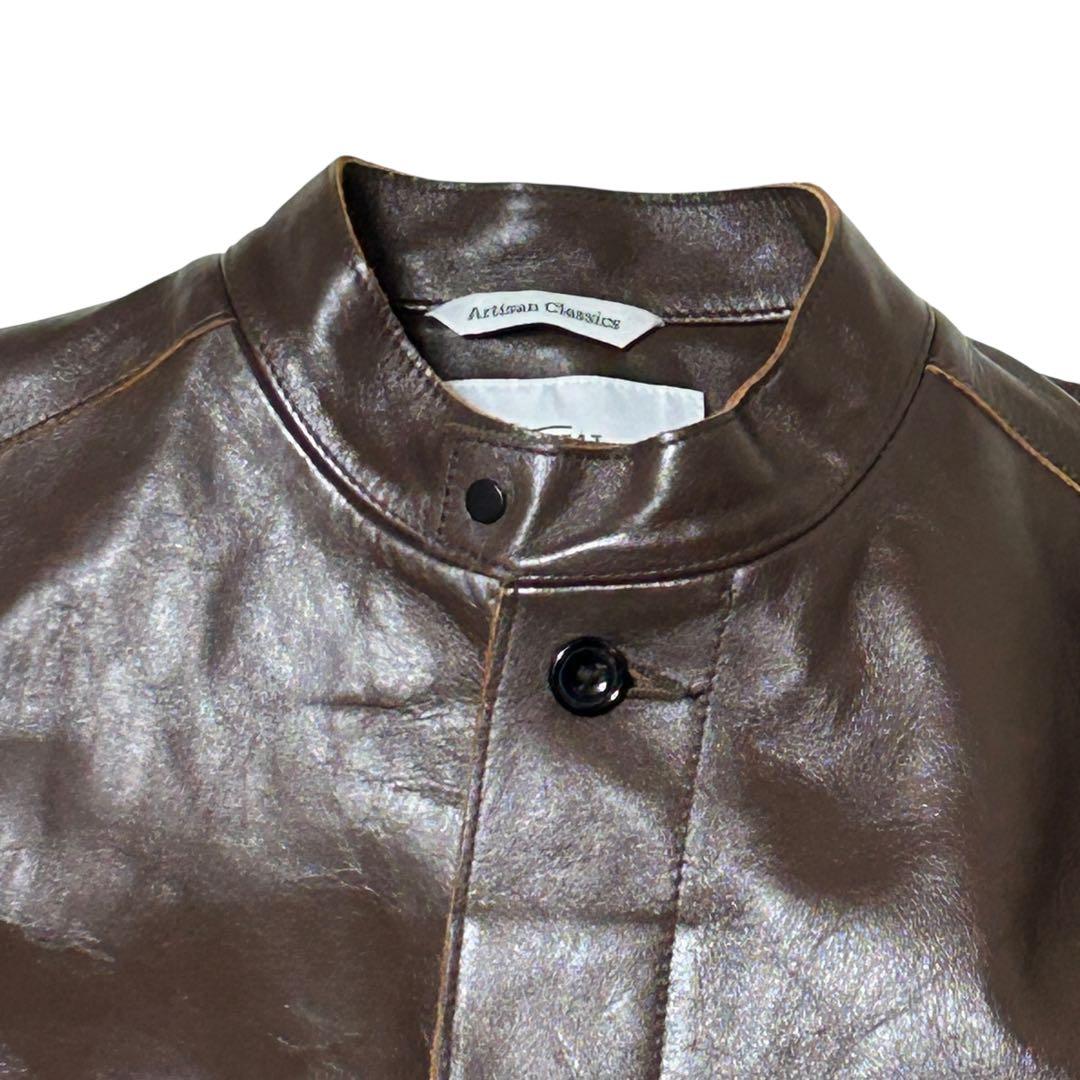 極美品 WORK NOT WORK スタンドカラー ホースレザージャケット M
