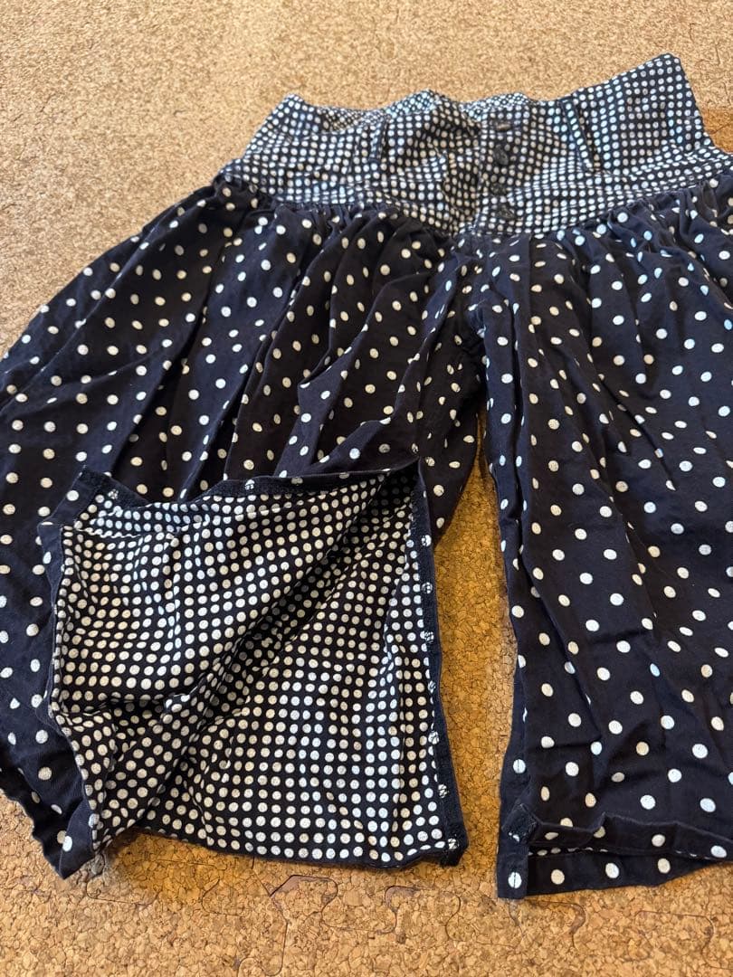 キャピタル KAPITAL 3種水玉模様フレアキュロット