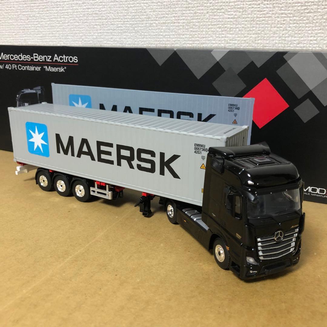 MINI GT 112　メルセデスベンツ アクトロス コンテナ　MAERSK