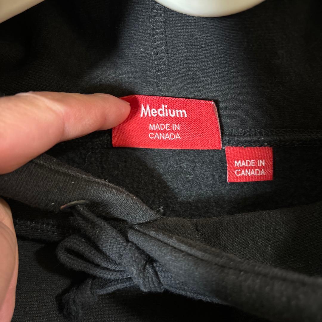 Supreme ブラック パーカー