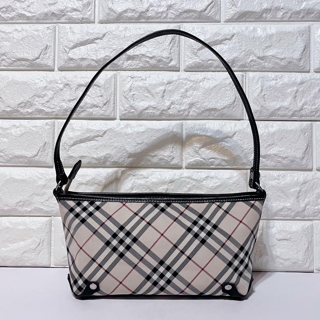 【希少 美品】バーバリーブルーレーベル ノバチェック 2way ショルダーバック
