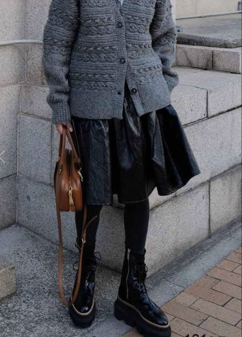 マチャット　エコレザースカート