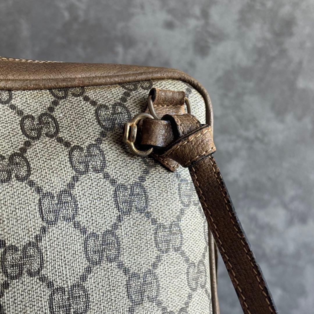 ⭐️グッチ⭐️オールドグッチ GGプラス ショルダーバッグ 縦型 ベージュ