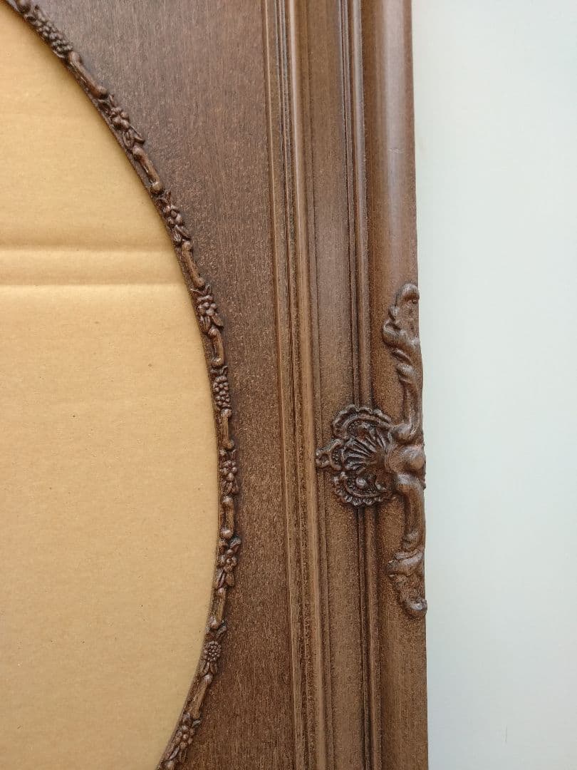 エスアンドエフ S&F 高級輸入額縁 半切 アンティーク ブラウン 005