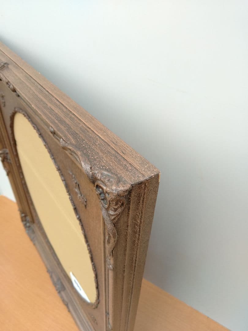 エスアンドエフ S&F 高級輸入額縁 半切 アンティーク ブラウン 005