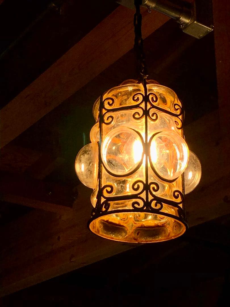 ヴィンテージランプ ペンダントライト グリーンのペンダントライト Shoemaker pendants オパールガラス製