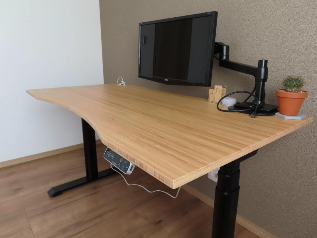 Flexispot E7 Proカーブ型天板 天然竹 140x70x2 - メルカリ