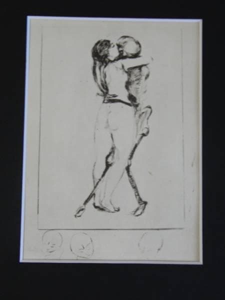 ムンク・Edvard Munch、日本未発売限定画集より・新品額付