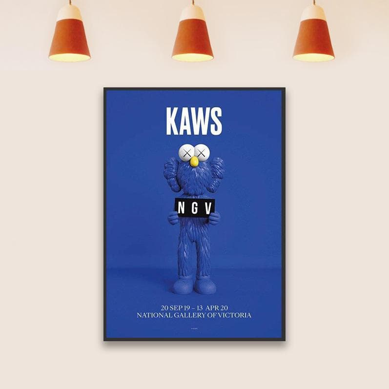額装品/KAWS BFF BLUE NGV カウズ/インテリア/アート