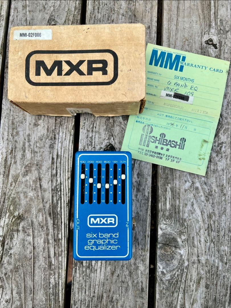 MXR six band graphic equalizer 箱付き。
