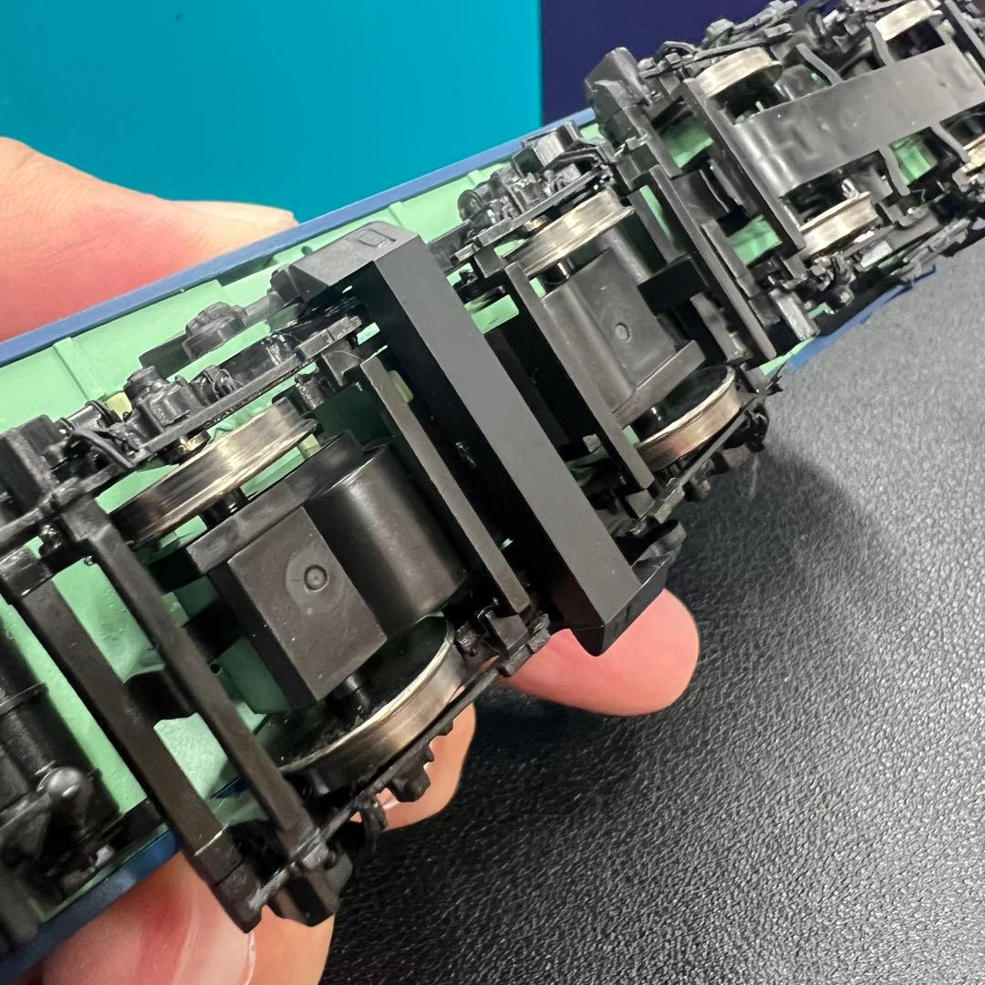 美品】EF66 55型 青色電気機関車 (ひさし付)HOゲージ⑨