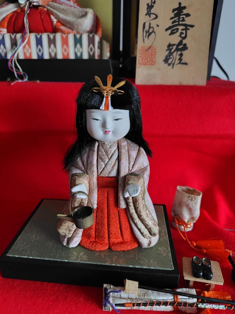 人間国宝　無形文化財　原米州　雛人形のみ