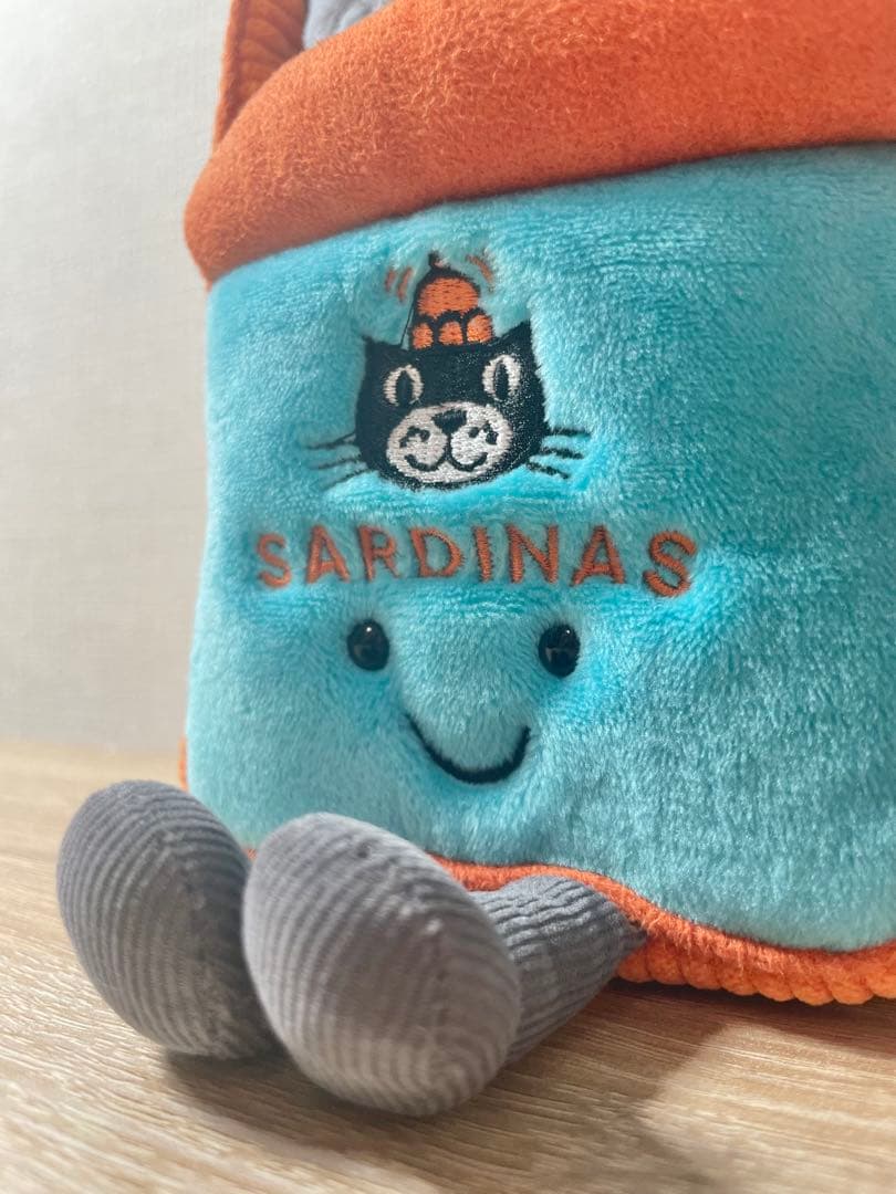 【新品】ジェリーキャット/オイルサーディン缶　ぬいぐるみ【Harrods購入】