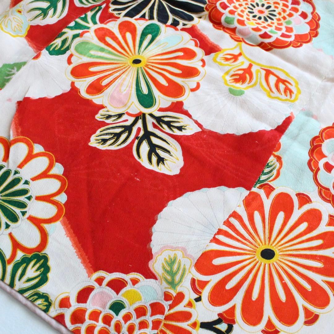 七五三 5歳 7歳 女の子 子供 アンティーク 着物 つくり帯 セット