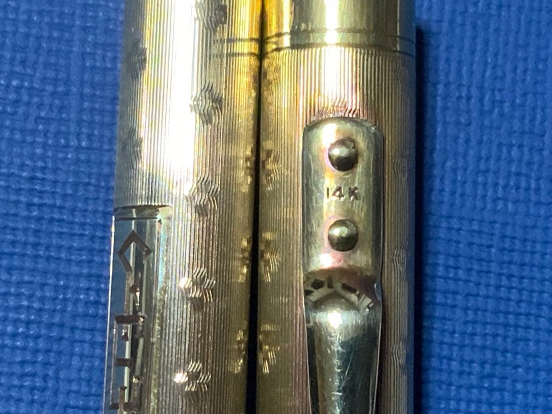 14金無垢万年筆 Vintage Mabie Todd (ニブはPilot製)