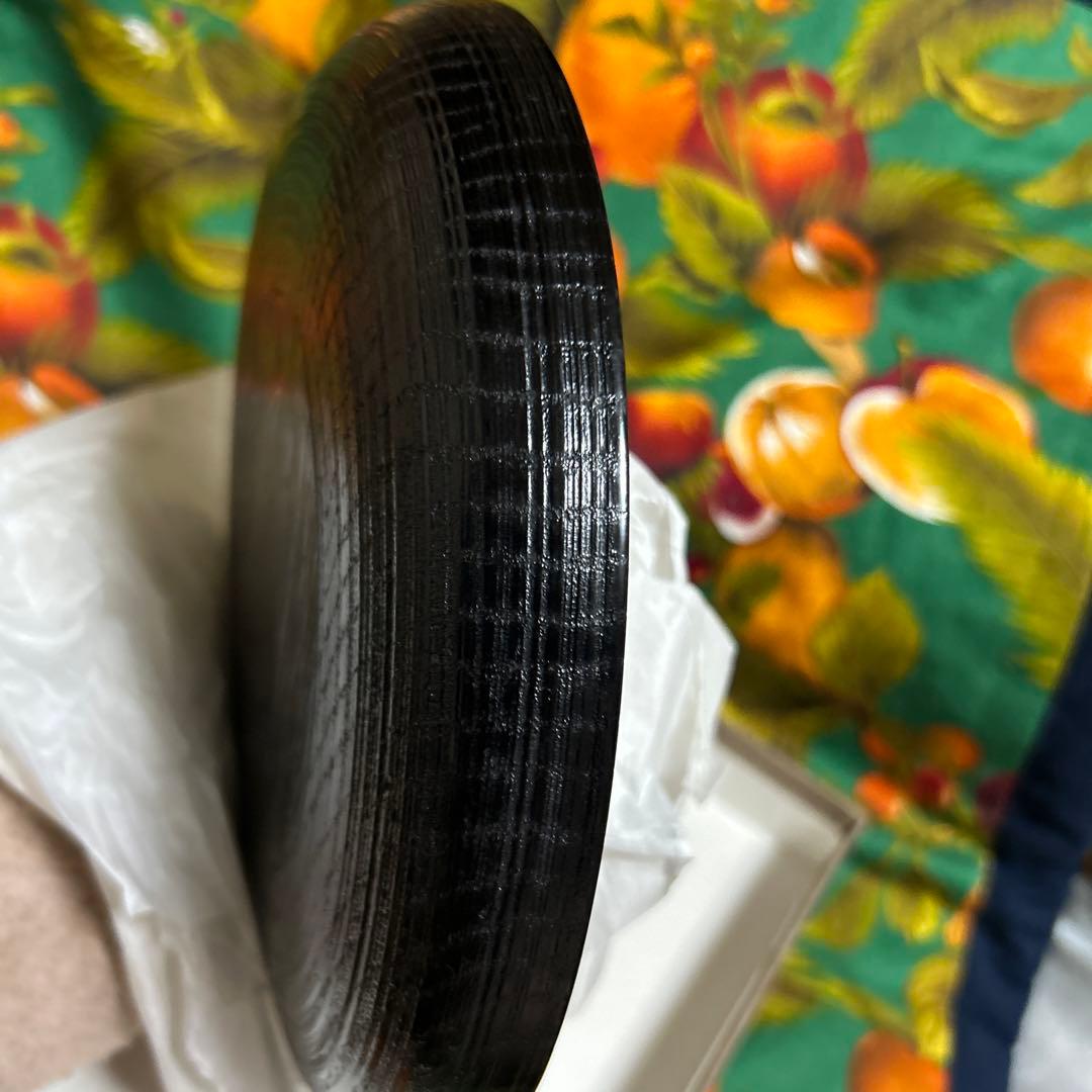 三代　村瀬治兵衛　沢栗盆　茶道具　新品未使用品　高級　治兵衛漆器