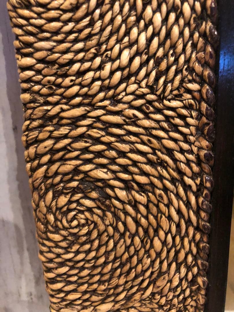 ウォーターヒヤシンス 額縁風インテリアミラー