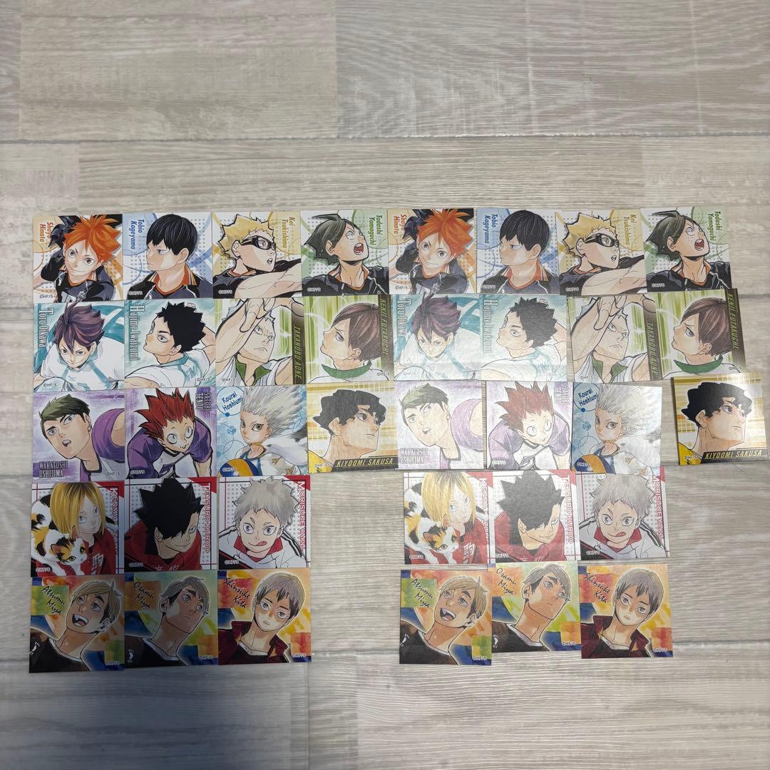 ハイキュー展 コースター大量＋特典 ステッカー36枚 まとめ売り 梟谷なし