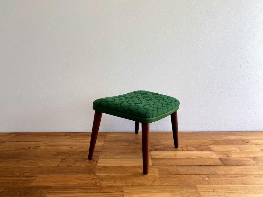 デンマーク ヴィンテージ オットマン スツール チーク材 ミナペルホネン 仕上済