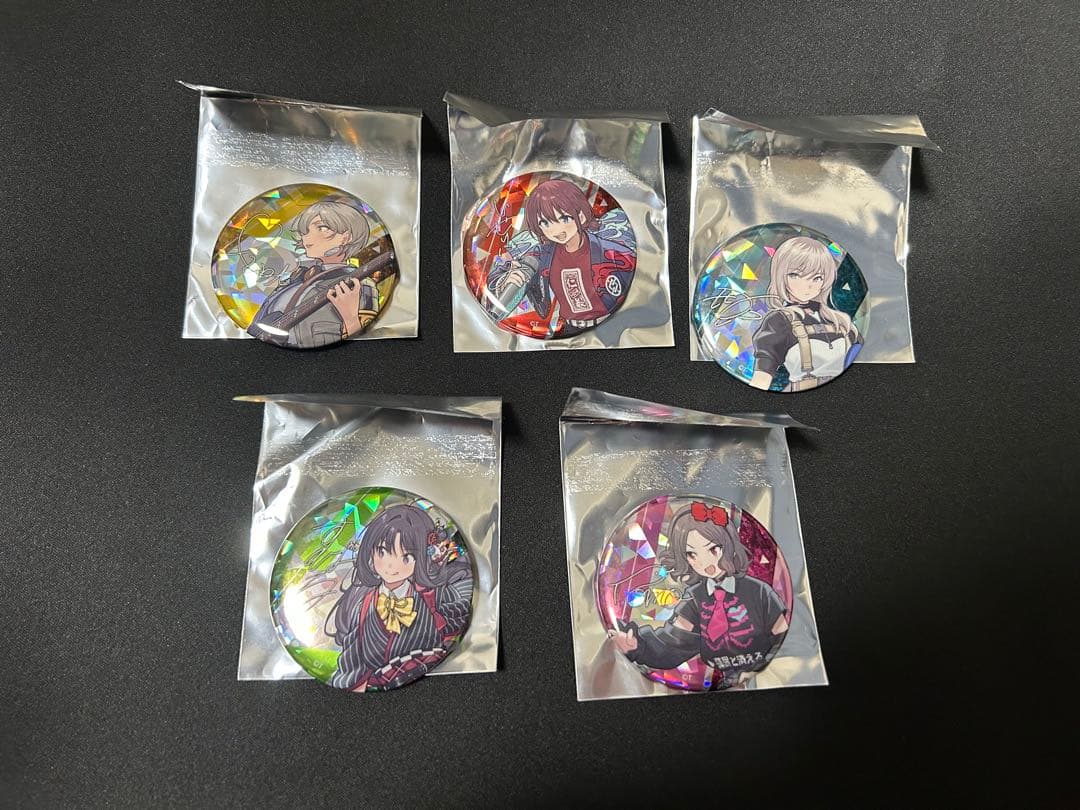 ガールズバンドクライ トゲRAS RMC 缶バッジ サイン入り コンプリート