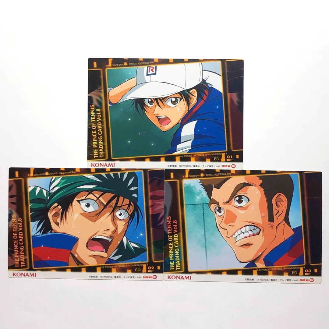 青学】テニスの王子様 越前リョーマ 不二 菊丸 他 OPカードセット 8枚