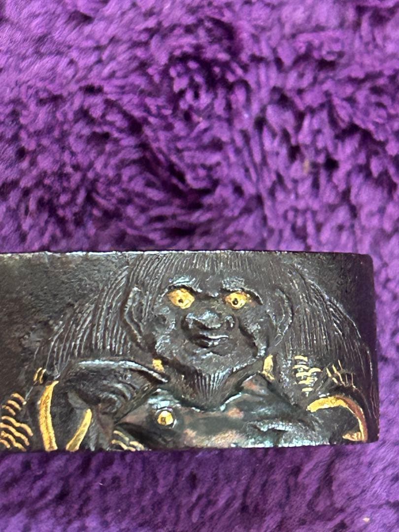 刀装具 縁 奈良三作のひとり 杉浦乗意 日本刀 武具 骨董 アンティーク