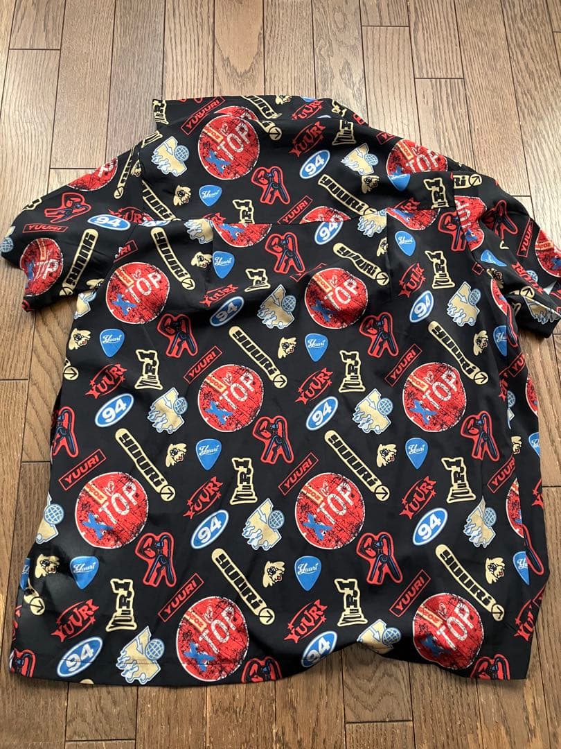 美品 優里 YUURI ライブ Liveコンサート限定グッズ 柄シャツ アロハ