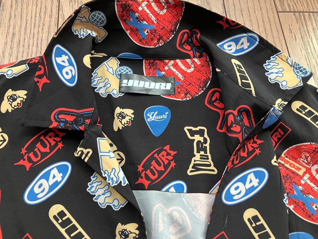 美品 優里 YUURI ライブ Liveコンサート限定グッズ 柄シャツ アロハ