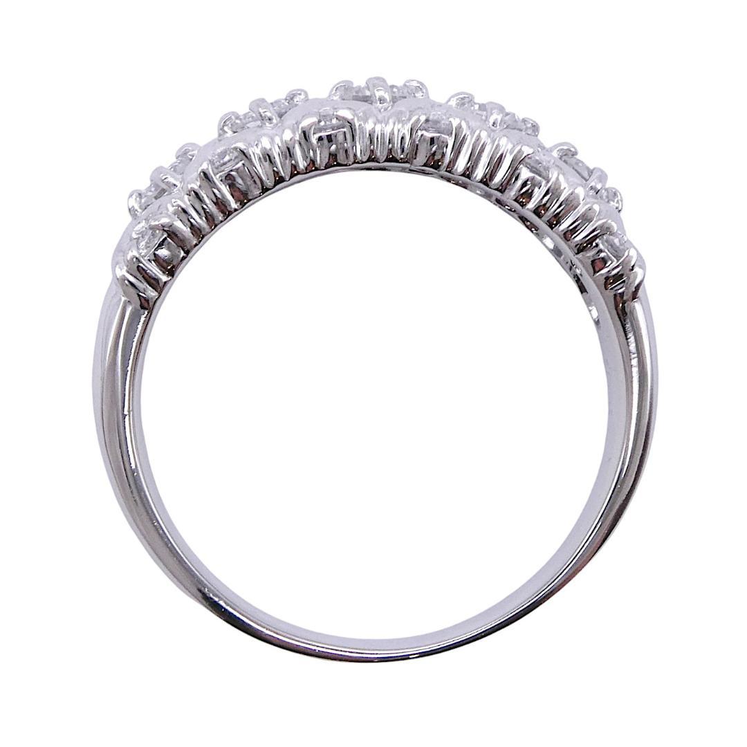 リング Pt900 ダイヤモンド合計0.51ct 14号