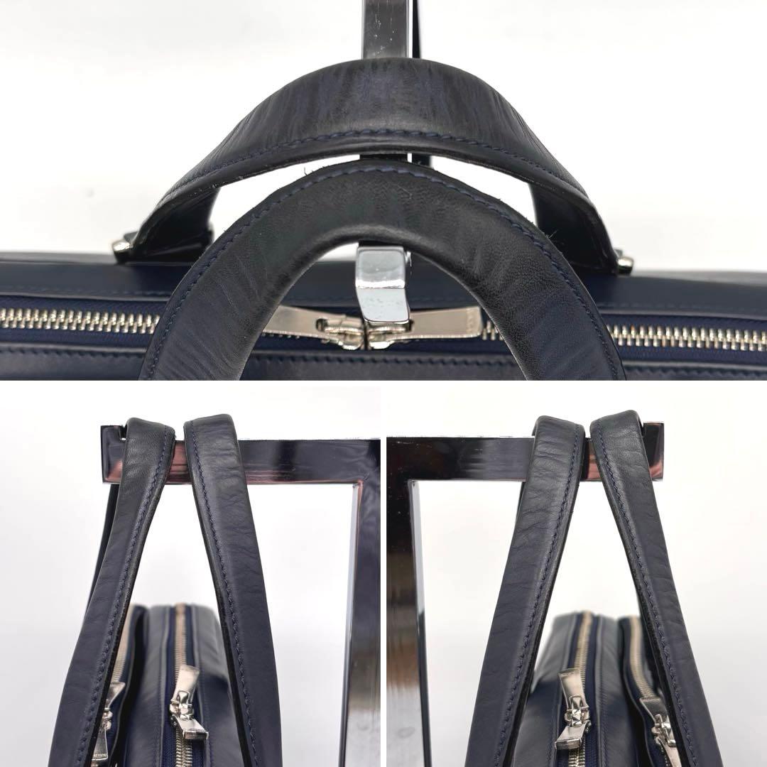 希少✨ポーター　ソート　ビジネスバッグ　2層　ネームホルダー付　ネイビー　A4可