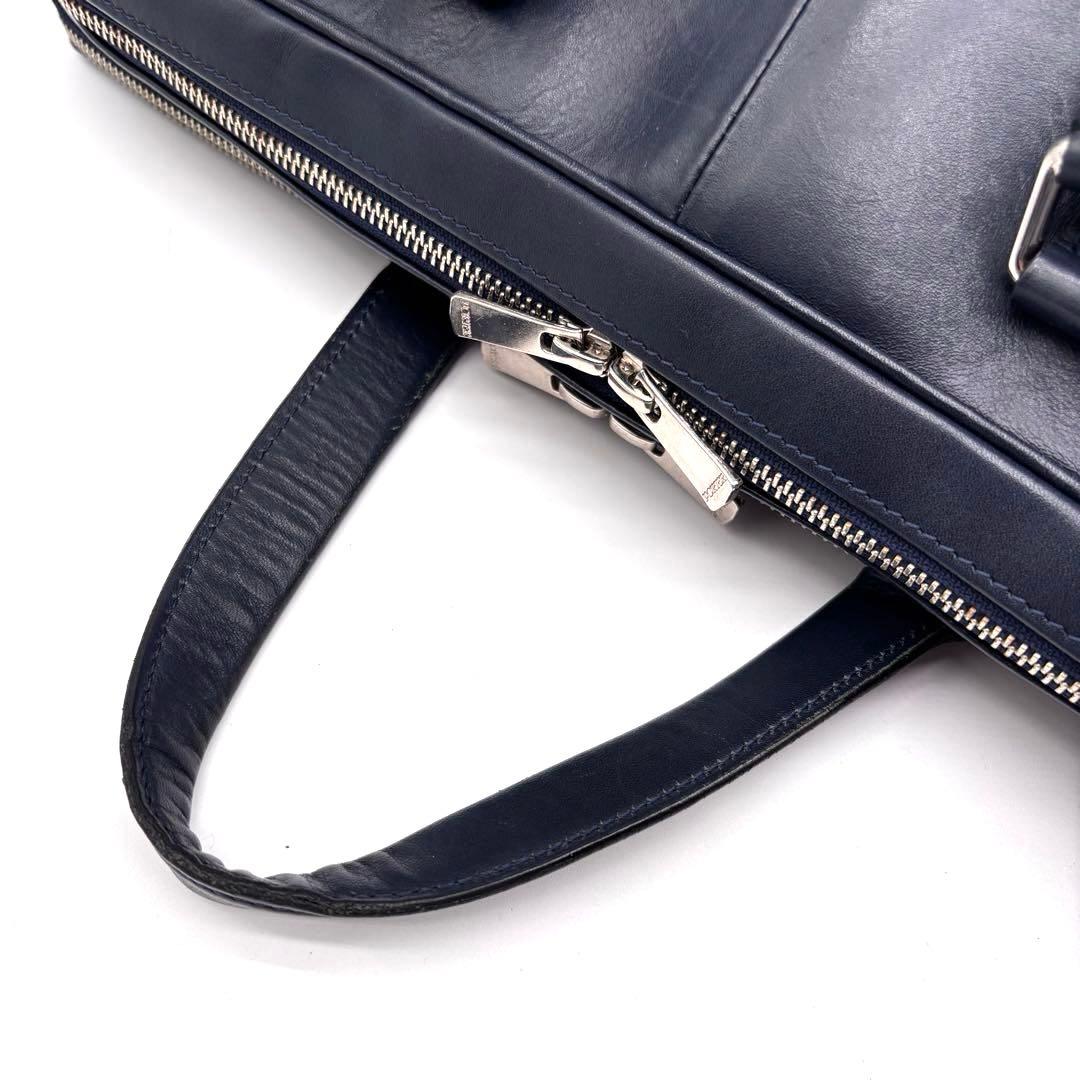 希少✨ポーター　ソート　ビジネスバッグ　2層　ネームホルダー付　ネイビー　A4可