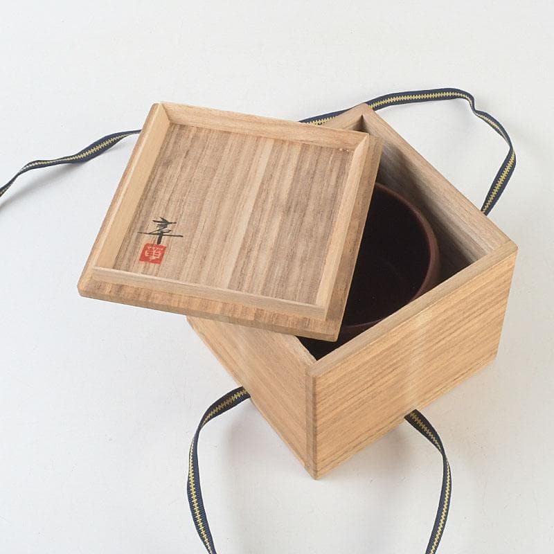 茶道具 輪島塗 柿木章作 藪柑子の図 茶碗 共布共箱 V 9754