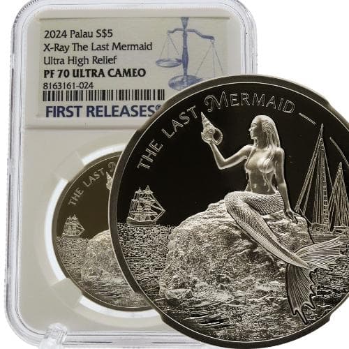 傑作】NGC PF 70 UCAM 人魚のレントゲン銀貨 2024 パラオ - メルカリ