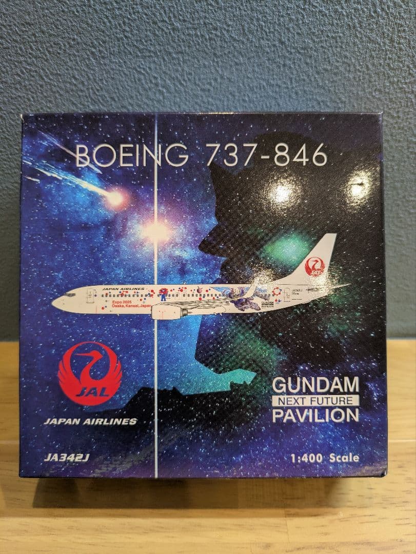 新品】日本航空 B737-800 ミャクミャク・ガンダムJET JA342J