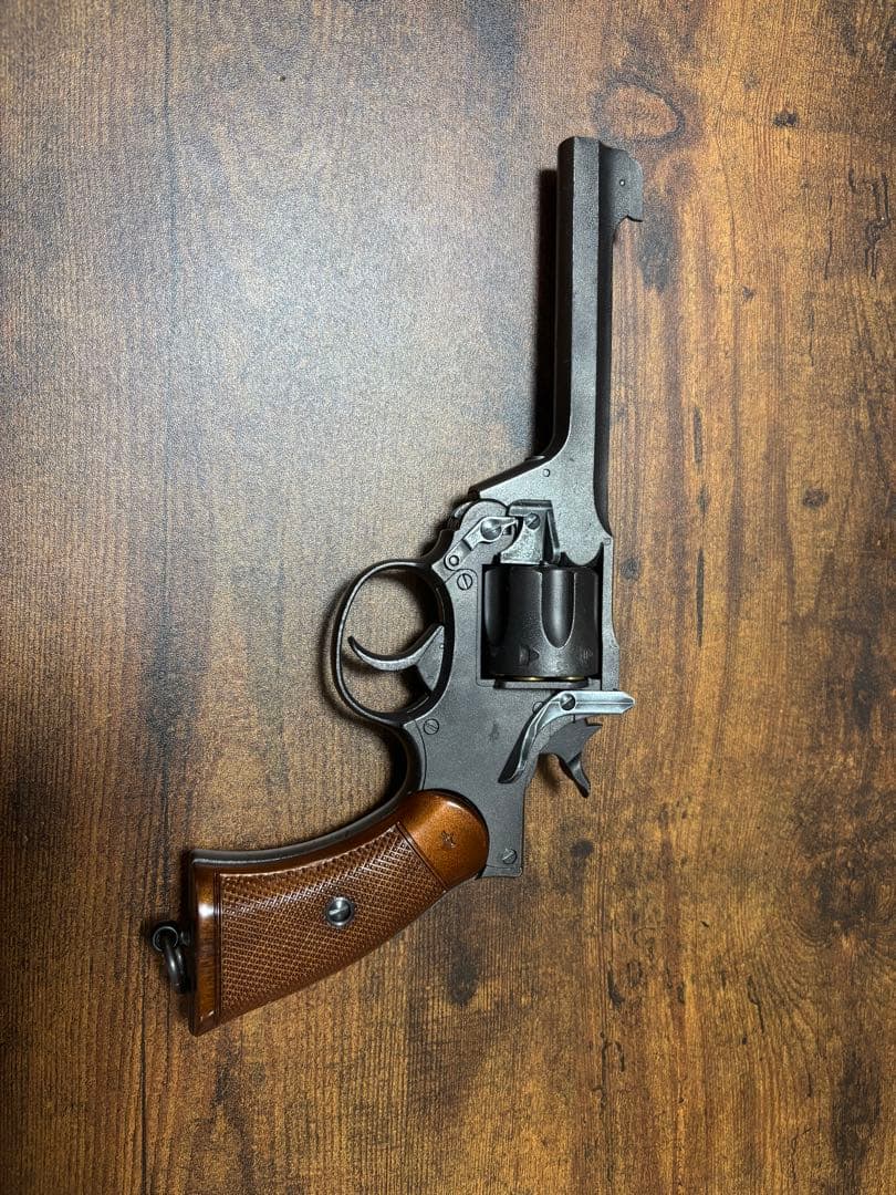 リボルバー モデルガン 黒/茶色　エンフィールドリボルバー　No.2 MK1