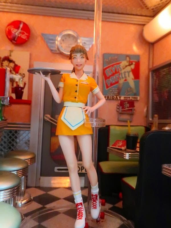 激レア★アメリカンダイナー ウェートレス アメグラ フィギュア 塗装済完成品