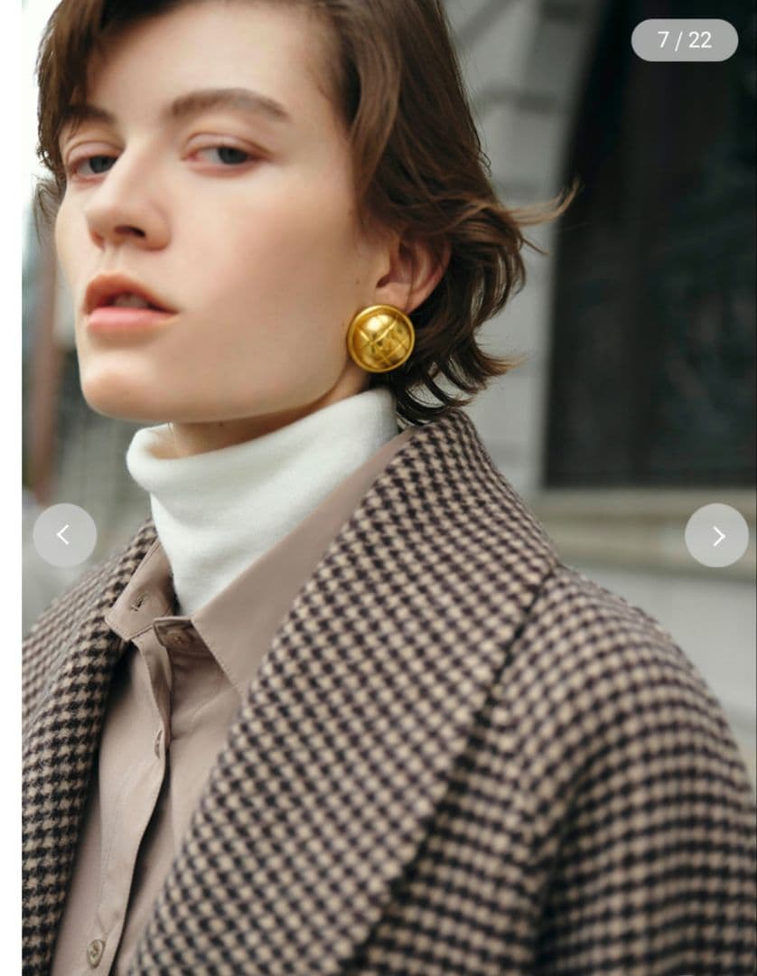 ミラオーウェン 接結ハーフ丈Aラインコート サイレント川口春奈 - メルカリ