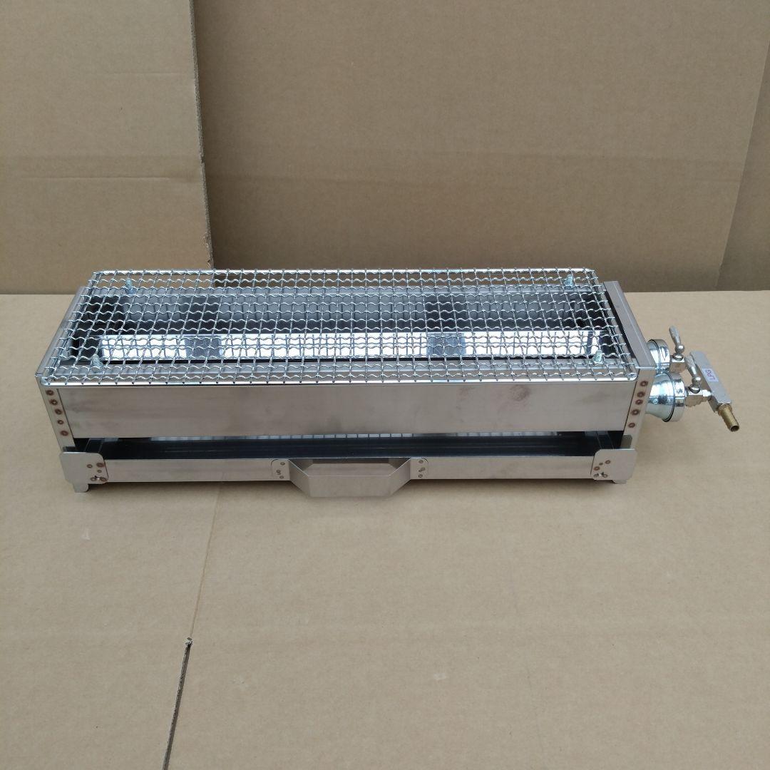 ５日以内に発送します ★ 新品 焼鳥器 串焼き機 プロパンガス 網付き 送料無料
