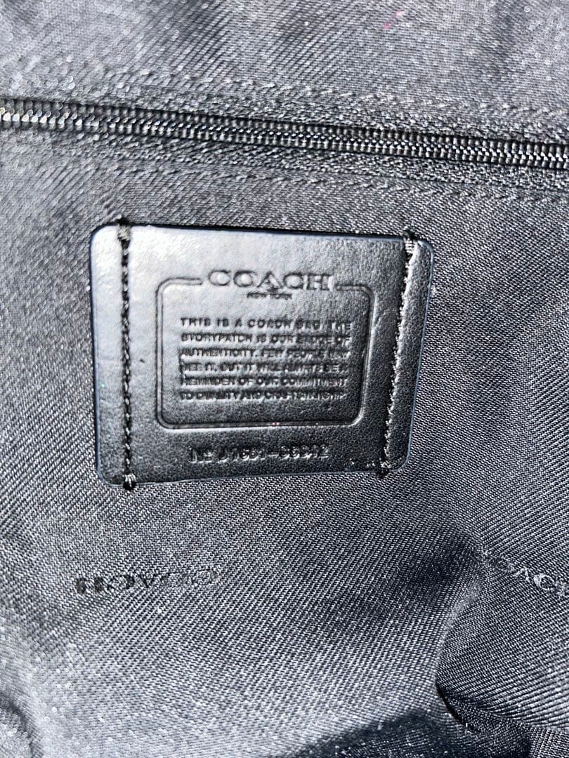 ☆美品☆ COACH コーチ トートバッグ ブラック レザー　A4 ビジネス