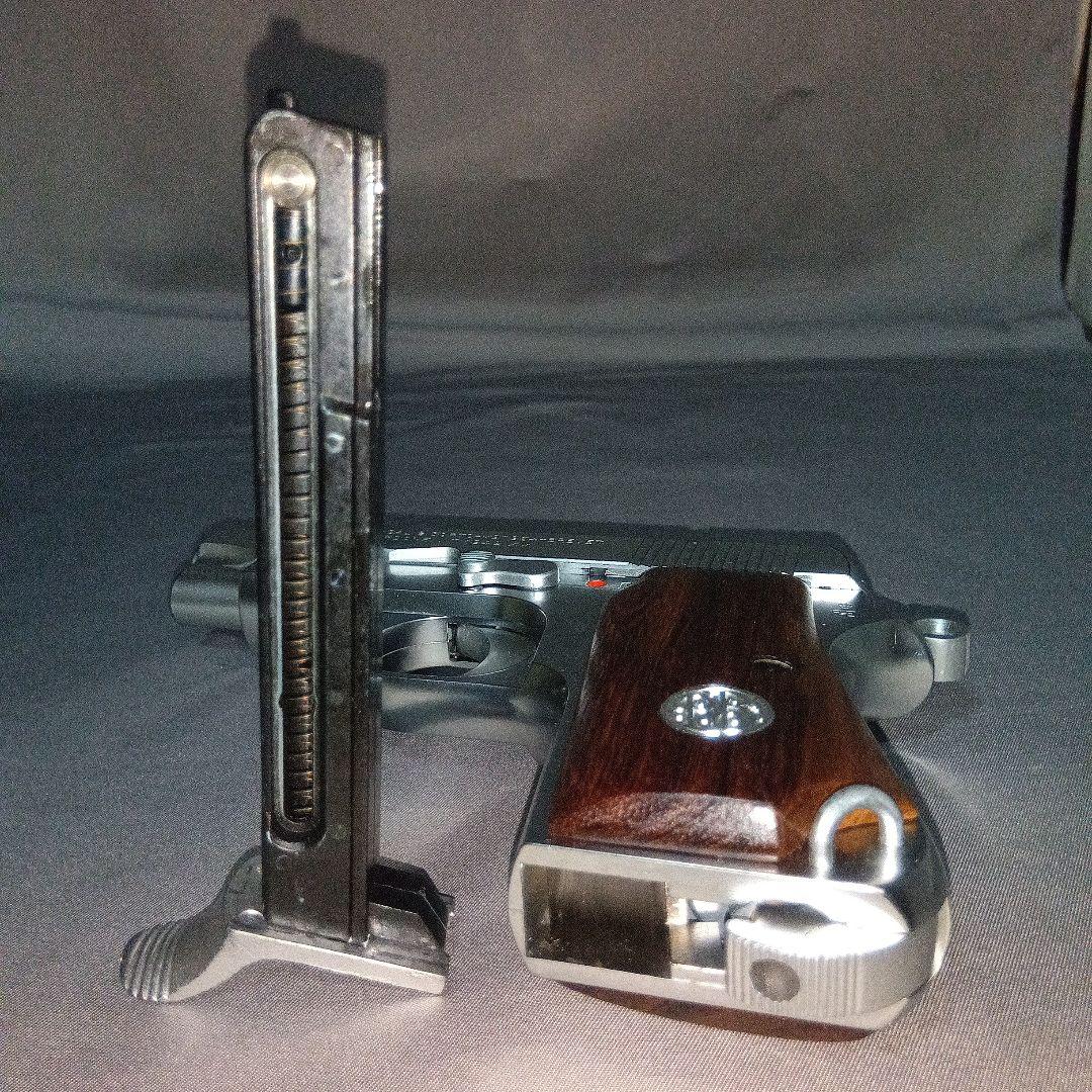 タナカ ワークス M1934 ブローバック 木製グリップ シルバーモデル k*4