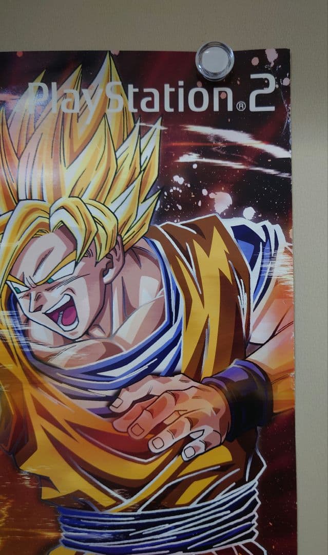 貴重 PS2専用ソフト ドラゴンボールZ3 販促用 ポスター B2サイズ