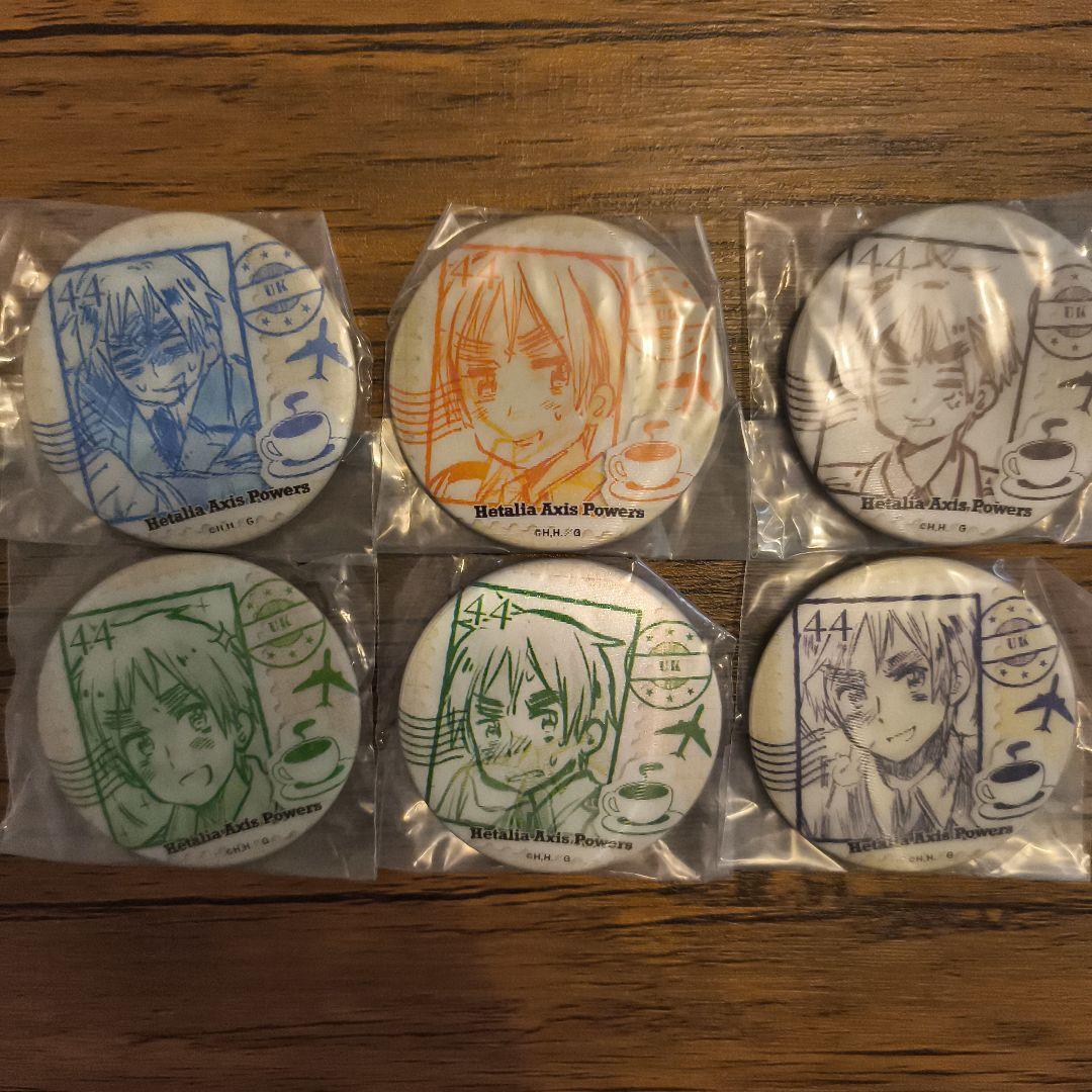 ヘタリア　チェンジング缶バッジ　イギリスだらけ　コンプセット